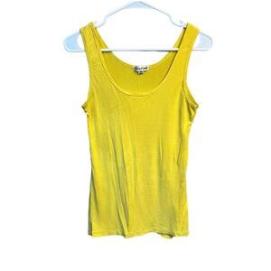 Cotton Candy Bright Yellow Tank Top Size Medium